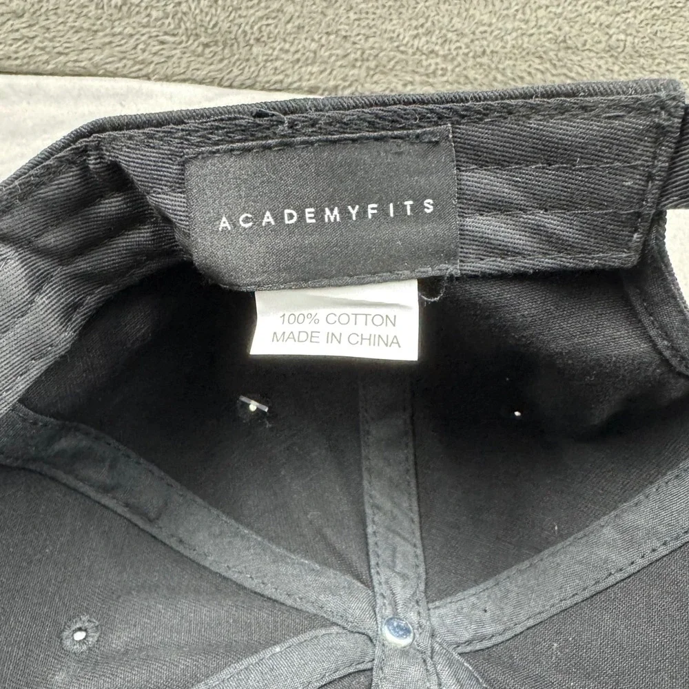 Academy Fits Monster Drip Hat Mens OSFM Black‎ New Embroidered Dad Cap Strapback